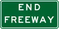 (R6-21) End Freeway