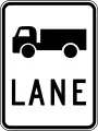 (R7-1-3) Truck Lane