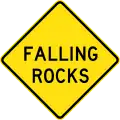 (W5-204) Falling Rocks (used in New South Wales)