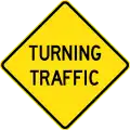 (W5-25) Turning Traffic