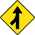 (W5-34) Merging Traffic (left)