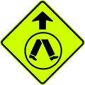 (W6-2) Pedestrian Crossing Ahead