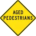 (W6-201) Aged Pedestrians (used in New South Wales)