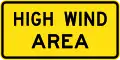 (W8-212) High Wind Area (used in New South Wales)