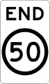 (R4-12) End of 50 km/h Speed Limit