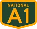 National alphanumeric highway shield