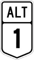 Alternative national route shield