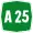 Autostrada A25 shield}}