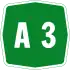 Autostrada A3 shield}}