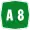 Autostrada A8 shield}}