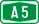 Slovenian A5 motorway shield