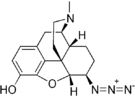 Chemical structure of azidomorphine.