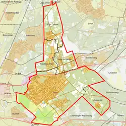 Map of the  municipality of Zeist