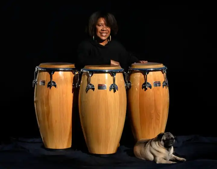 Bobbye Hall and her pug, Ching Ching