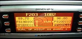 Early 00's Blaupunkt car radio (close look)