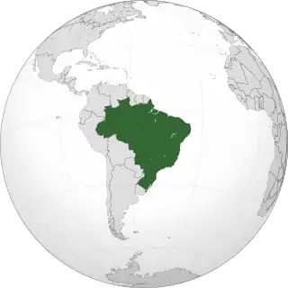 Location of Federative Republic of Brazil