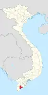 Location of Bạc Liêu within Vietnam