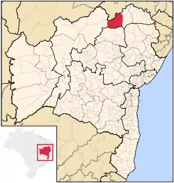 Location in Bahia