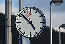 The DCF77 time signal is used by organizations like the Deutsche Bahn railway company to synchronize their station clocks