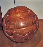 1958 Fairs Cup Final match ball