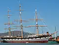 Square rig sailing ship Balclutha