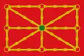 Royal Standard of the Kings of Navarre (modern version with chains designed in 1910).