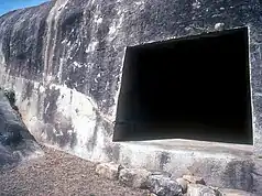 Cave of Visvakarma, dedicated to the Ajivikas by Ashoka. Barabar Caves, 3rd century BCE.