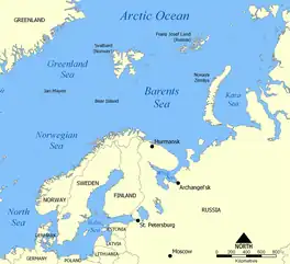 Barents and Baltic Seas