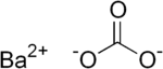 Skeletal formula of barium carbonate