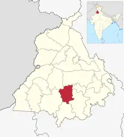 Location in Punjab