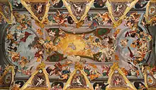 Fresco by Giuglio Quaglio on the cathedral ceiling