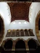 View of the ceiling of the qa'a (reception hall) of the Bashtak palace.