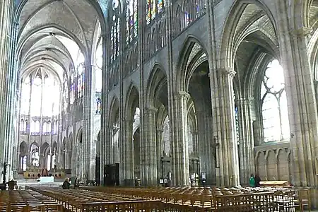 The nave and choir