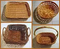 Four different styles of baskets