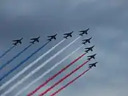 France The Patrouille de France during the Bastille Day Military Parade (2007)