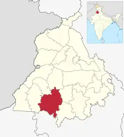 Location in Punjab