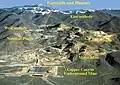 Gold and copper mines in the Battle Mountain Mining District. As of 2019, the mines are operated by Newmont Goldcorp as the Phoenix Mine.