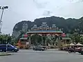 View of Batu Caves, outside the temple complex