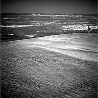 The crater Beagle on the horizon