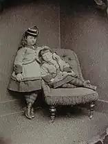 Sisters Beatrice and Ethel Hatch, 1874