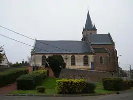 The church in Beaucourt-en-Santerre