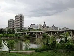 Skyline of Saskatoon's Central Business District