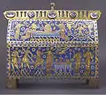 The Becket Casket, c. 1180-1190, Limoges, with the popular subject of the martyrdom of Thomas Becket.