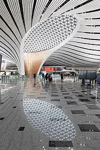 Beijing Daxing International Airport's interior