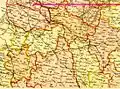 1882 map of White Russia regions. In the Russian Empire, Lyubavichi was a part of Mogilev Governorate (present-day Belarus)