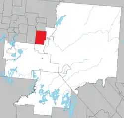 Location within La Vallée-de-l'Or RCM