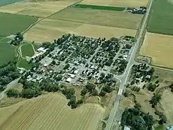 Aerial view of Belfry