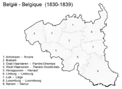 Belgium before the Treaty of London (1839).