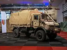 A 2022 model of Jankel Light Transport Tactical Vehicle used by Special Forces Group (Belgium)