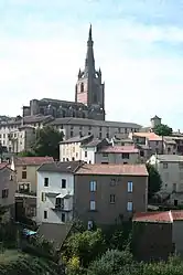 View of Belmont-sur-Rance with the Saint-Michel collegiate church